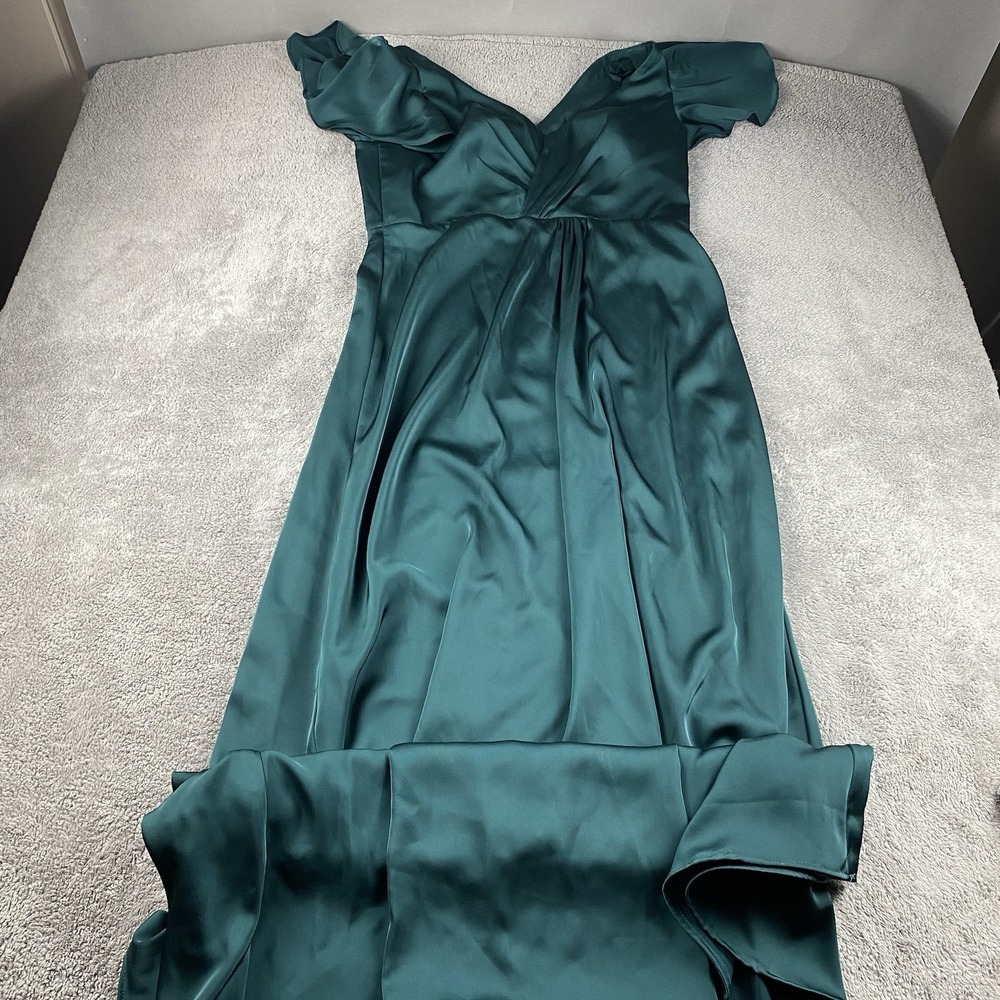 Azazie Sleeveless Floor-Length Maxi Bridesmaid Dress Formal Gown Womens Size A12 - Picture 1 of 13